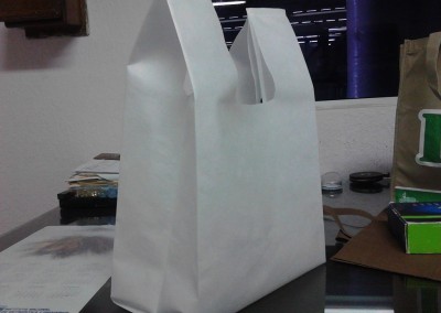 White Polypropylene Bag | Opened | Non-woven Ultrasound